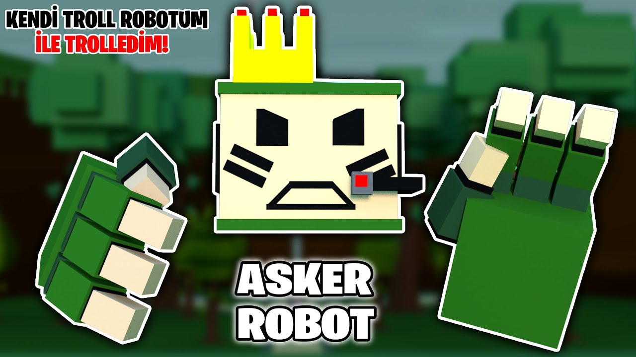 KENDİ TROLL ROBOTUM İLE TROLLEDİM! | Roblox Gemi Yapma Oyunu | Build A Boat