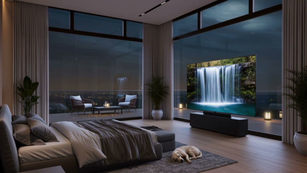 Rain Sounds with Cozy bedroom Ambiance