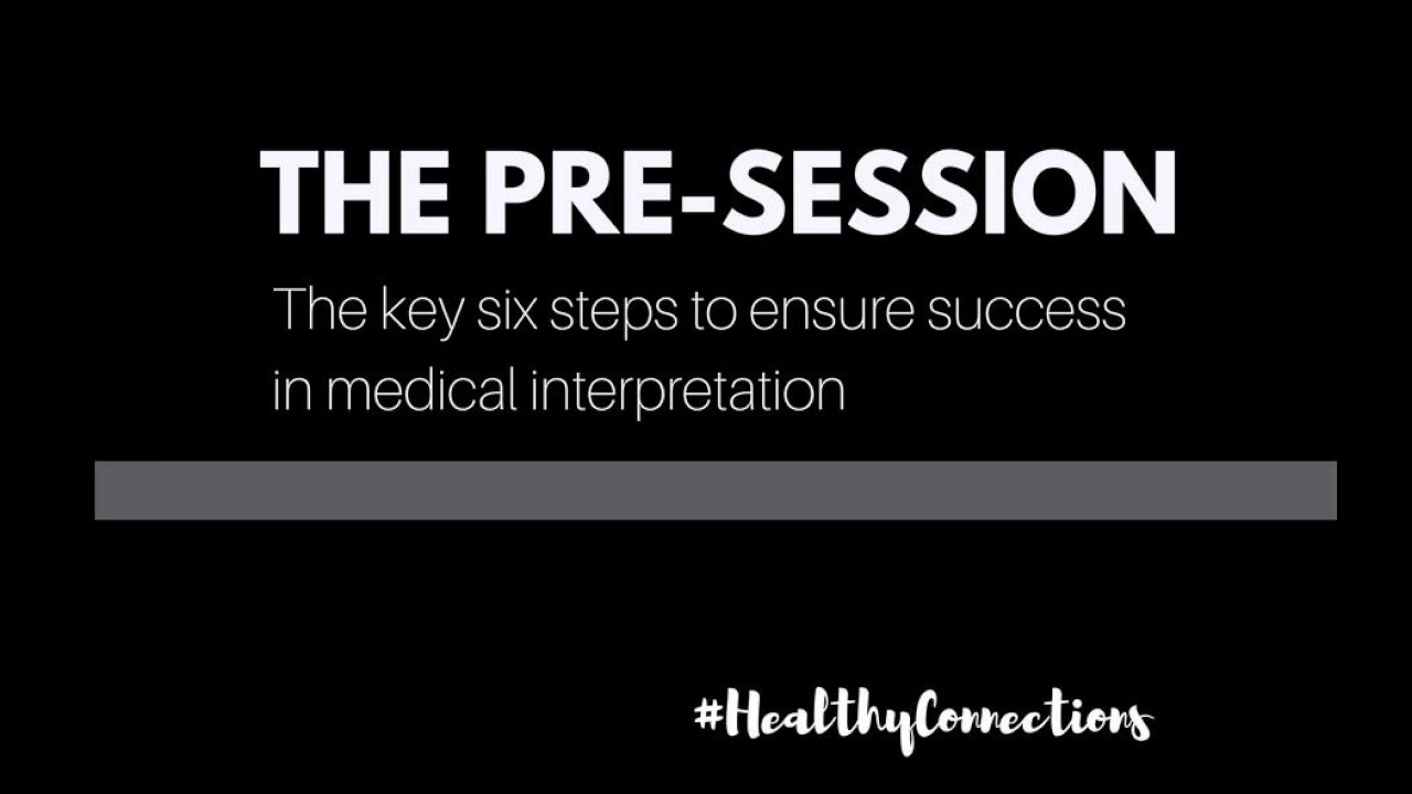The Pre-Session: How to establish the communication flow between patients and healthcare...