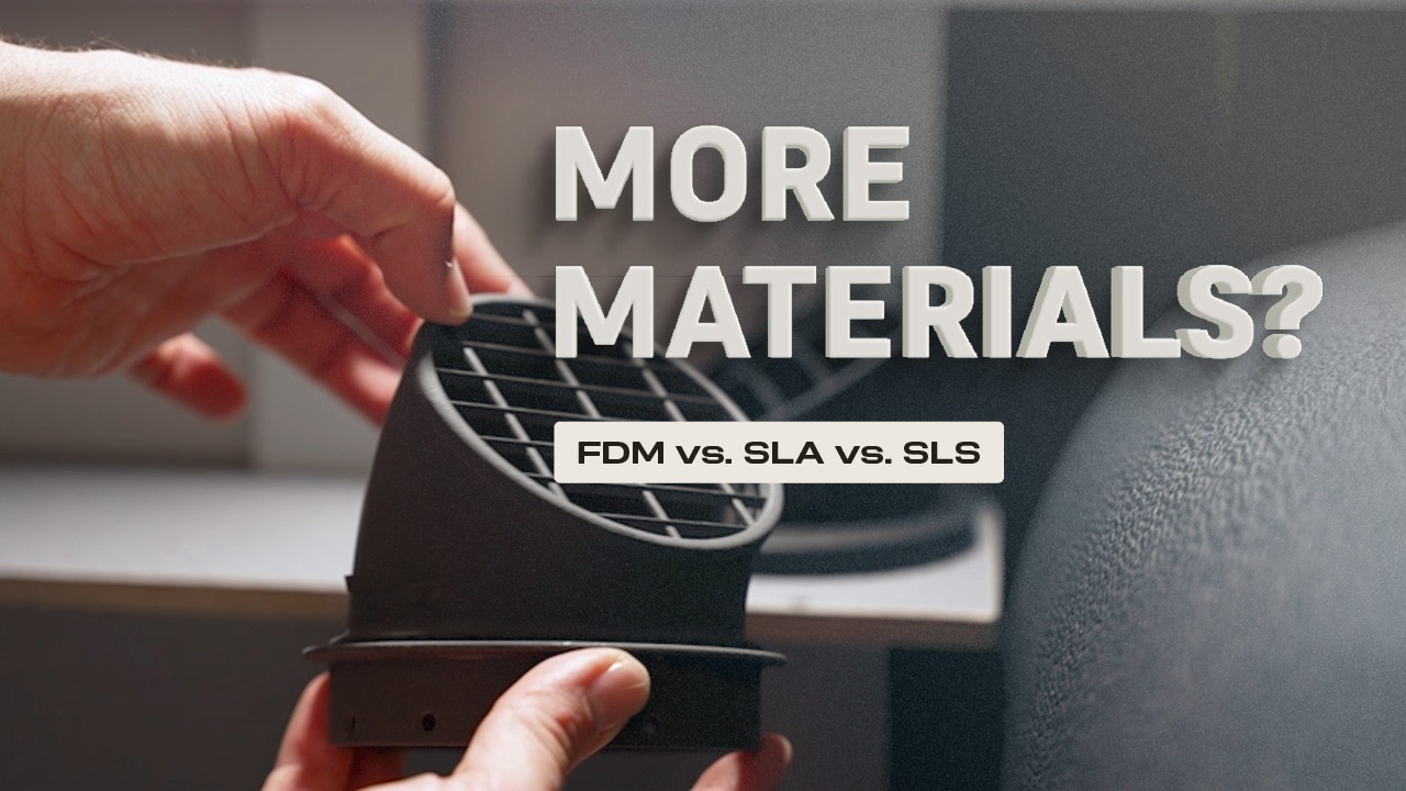 FDM vs. SLA vs. SLS: 3D Printing Materials Comparison