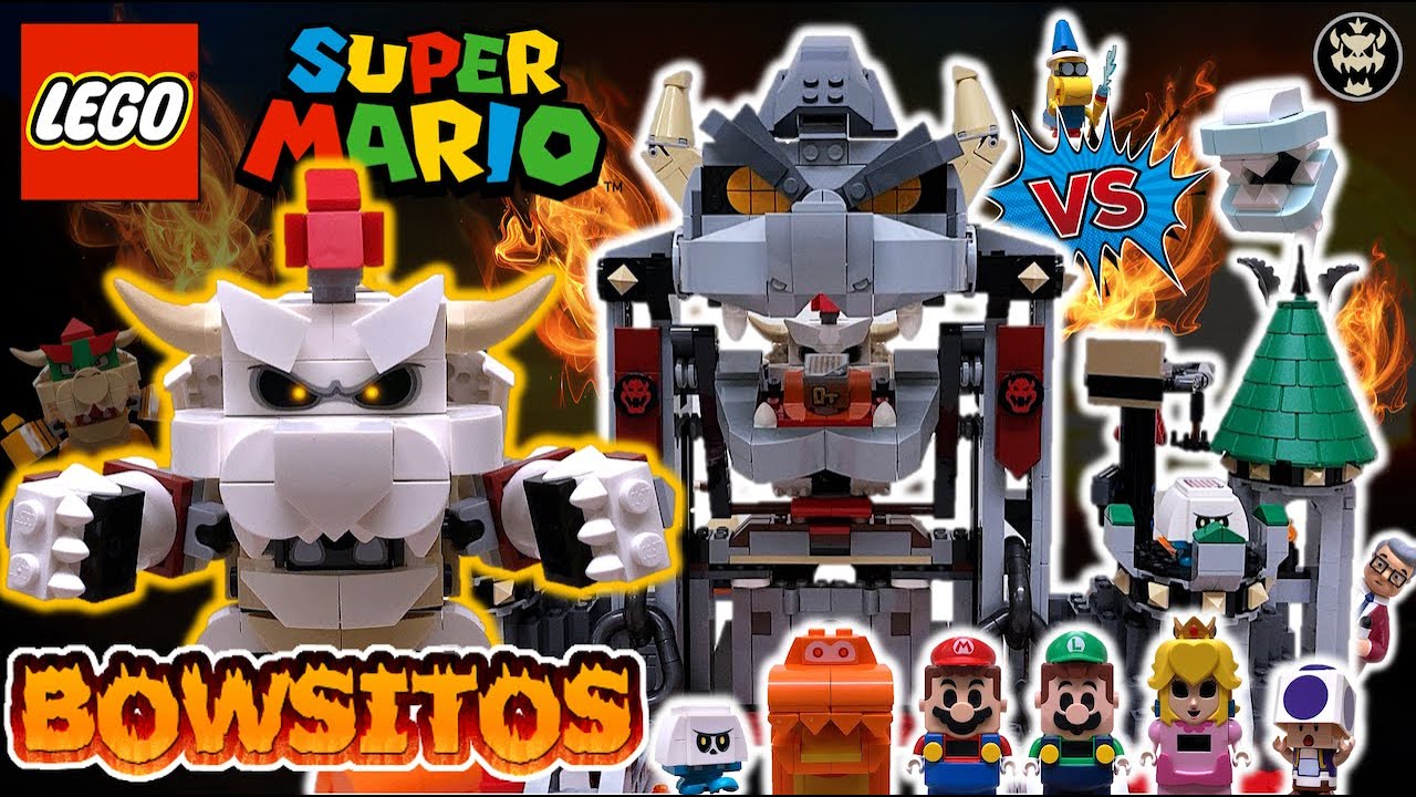 LEGO Super Mario - BATALLA contra DRY BONES BOWSER en el CASTILLO | (Bowsitos) - TOY SHOTS (2023)