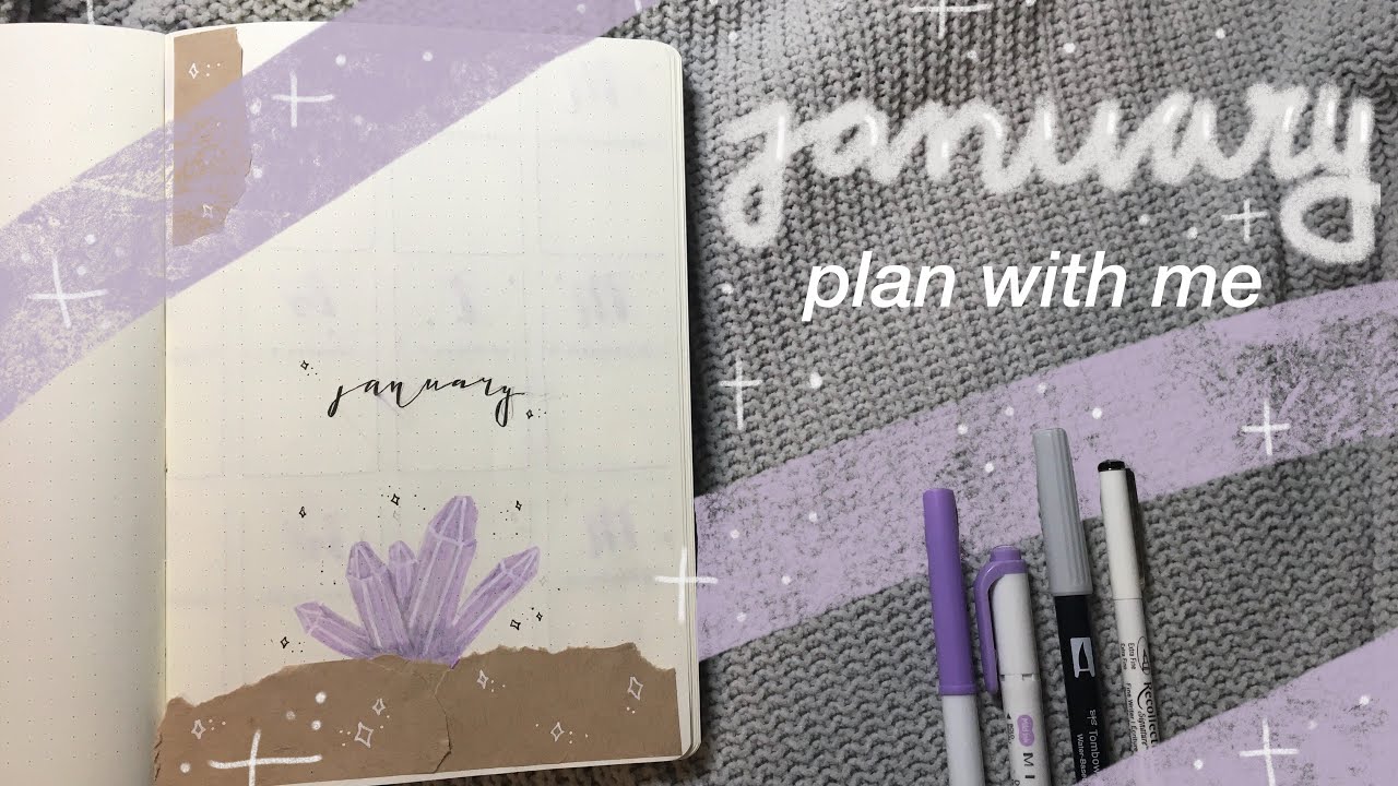 2020 January bullet journal set up!