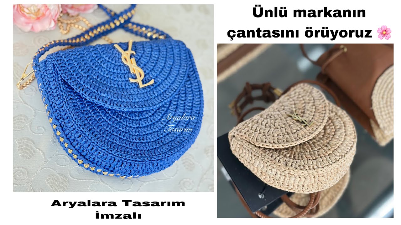 Ünlü Markanın Çantasını sizler için uyarladım🤩  Bu tarif kaçmaz🌸 #crochet #crochetbag #handmadebag