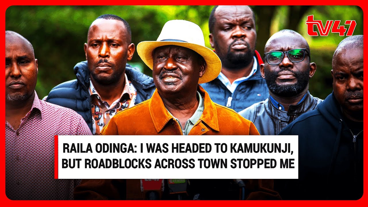 Raila Odinga: I was headed to Kamukunji, but roadblocks across town stopped me