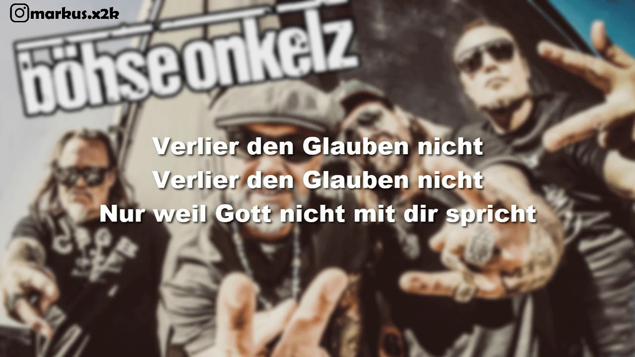 Die Onkelz - Fl&uuml;gel f&uuml;r Dich (Lyrics)