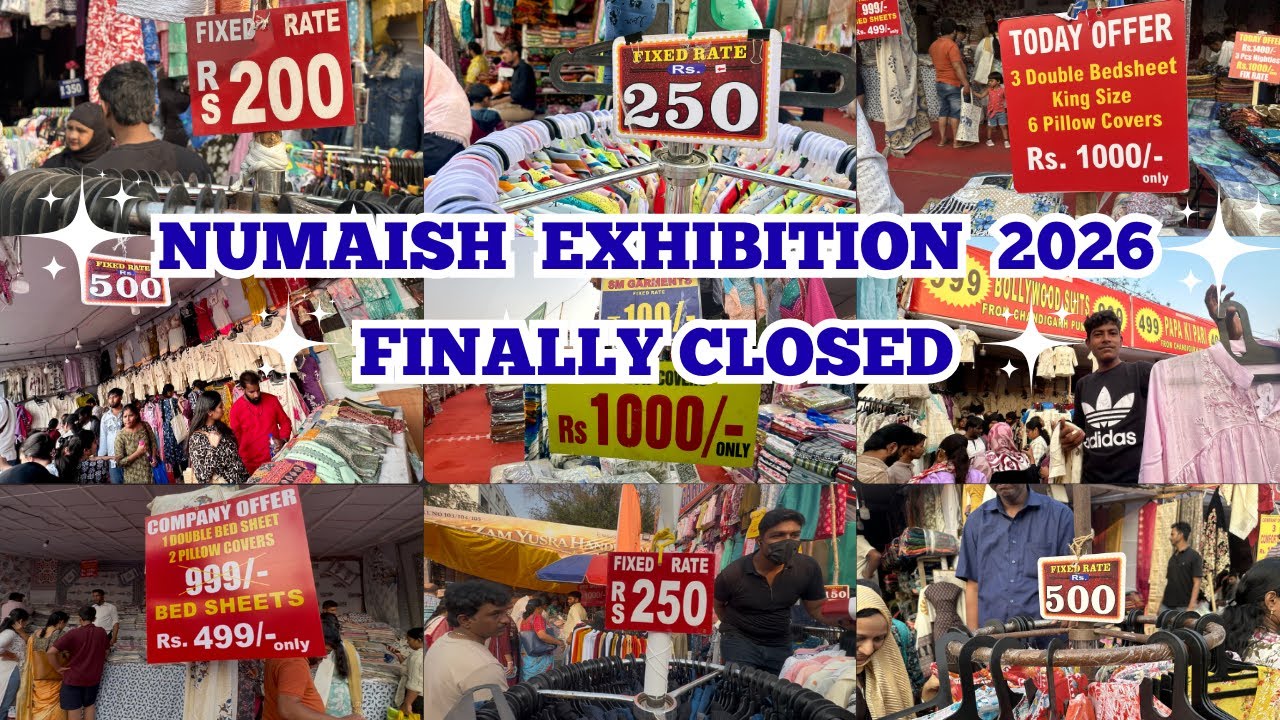 Numaish Exhibition 2026 Last Day SALE Flat60-70% Off | No Extension This Year Finally Closed BYE.✋ 