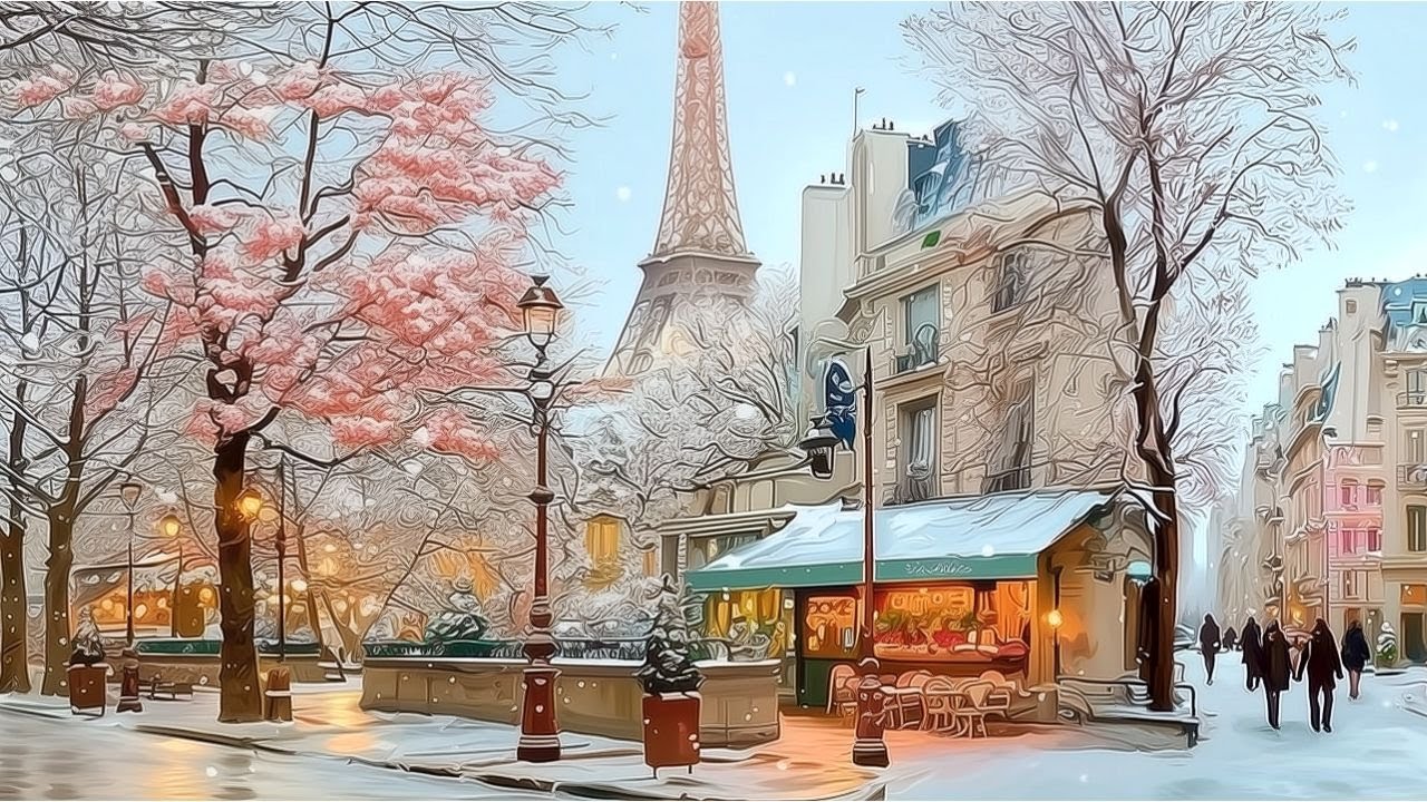 Paris Winter Vibes ☃️ | Winter Cozy Jazz Pop | Work, Refresh, Healing, Study, Cafe Music