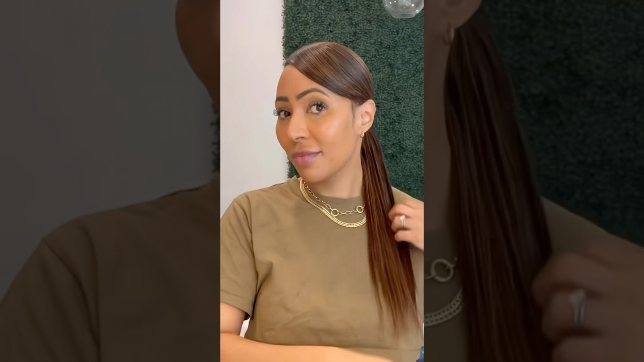 ✨Side Swept Ponytail✨ SUBSCRIBE FOR TUTORIALS! #blackhairstyles #hairtutorial #hair #ponytail