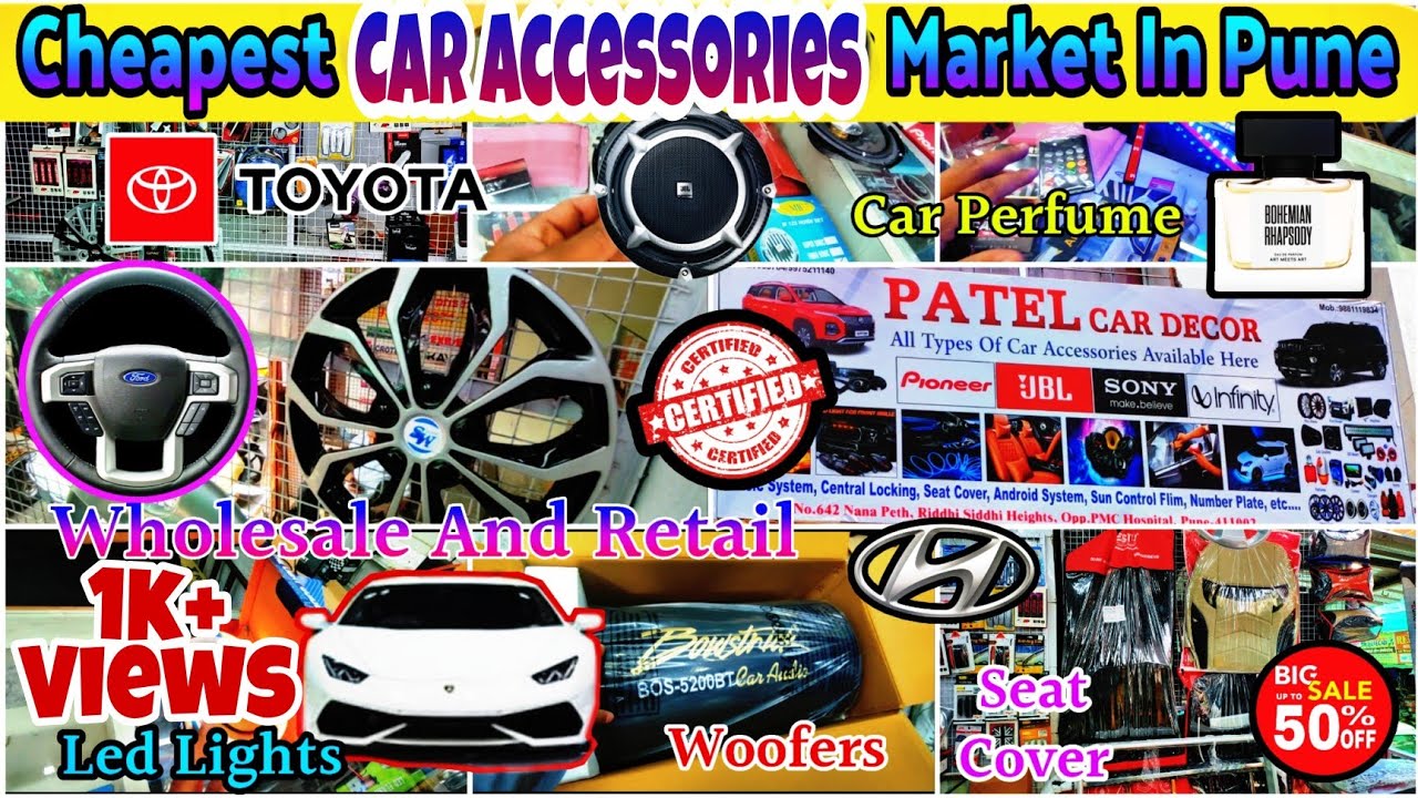 Cheapest Car Accessories Market In Pune📍| Nana Peth Car Accessories | Wholesale And Retail #pune
