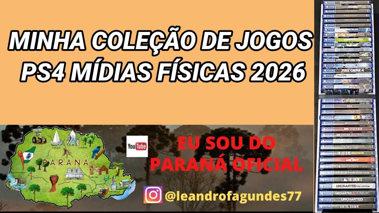 MINHA COLEÇÃO JOGOS PS4 MÍDIAS FÍSICAS 2026
