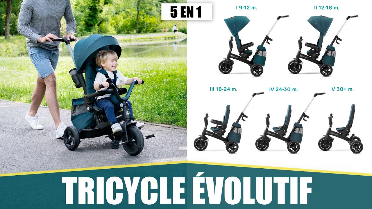 LE MEILLEUR TRICYCLE & DRAISIENNE ÉVOLUTIF - Kinderkraft Easytwist