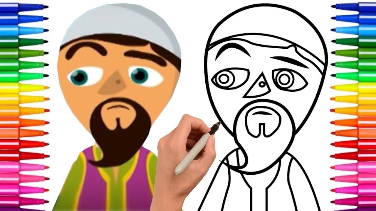 رسم جحا ♥ من طيور بيبي || رسم جحا باسهل طريقة خطوة بخطوة ♥♥