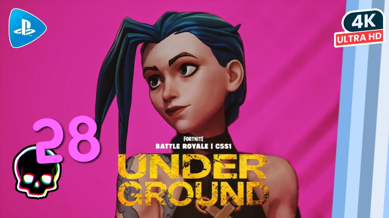 FORTNITE Battle Royale NEW Chapter 5 Season 1 ARCANE JINX Skin Showcase PS5 Gameplay 4K HDR 60 FPS