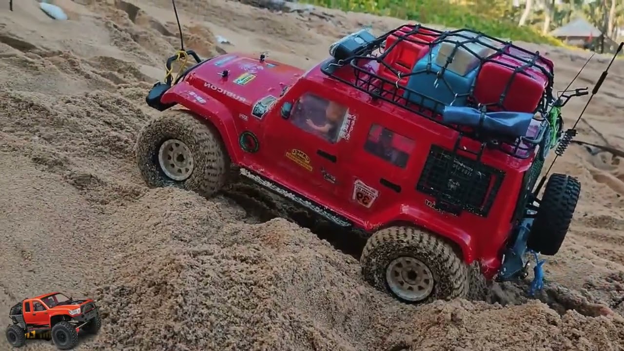 Mud, Power, and Grit: Red RC Car Takes Off-Road to the Extreme,Rc RED 50