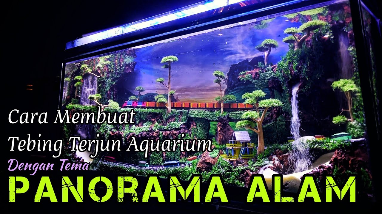 CARA MEMBUAT TEBING AQUARIUM DARI STEROFOAM - how to make an aquarium cliff from Styrofoam