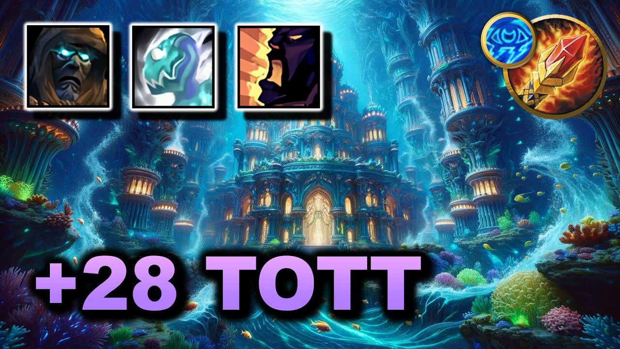 +28 TOTT on Tyrannical AND Bolstering?! - Arcane Mage M+ PoV | WoW 10.2.5 Dragonflight Season 3