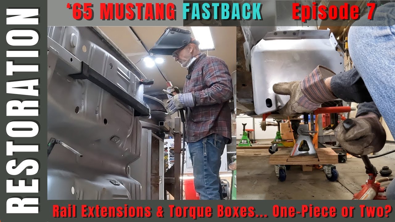 Mustang Torque Boxes... One-Piece or Two-Piece | Weld-in Frame Rail Extensions | Episode 7