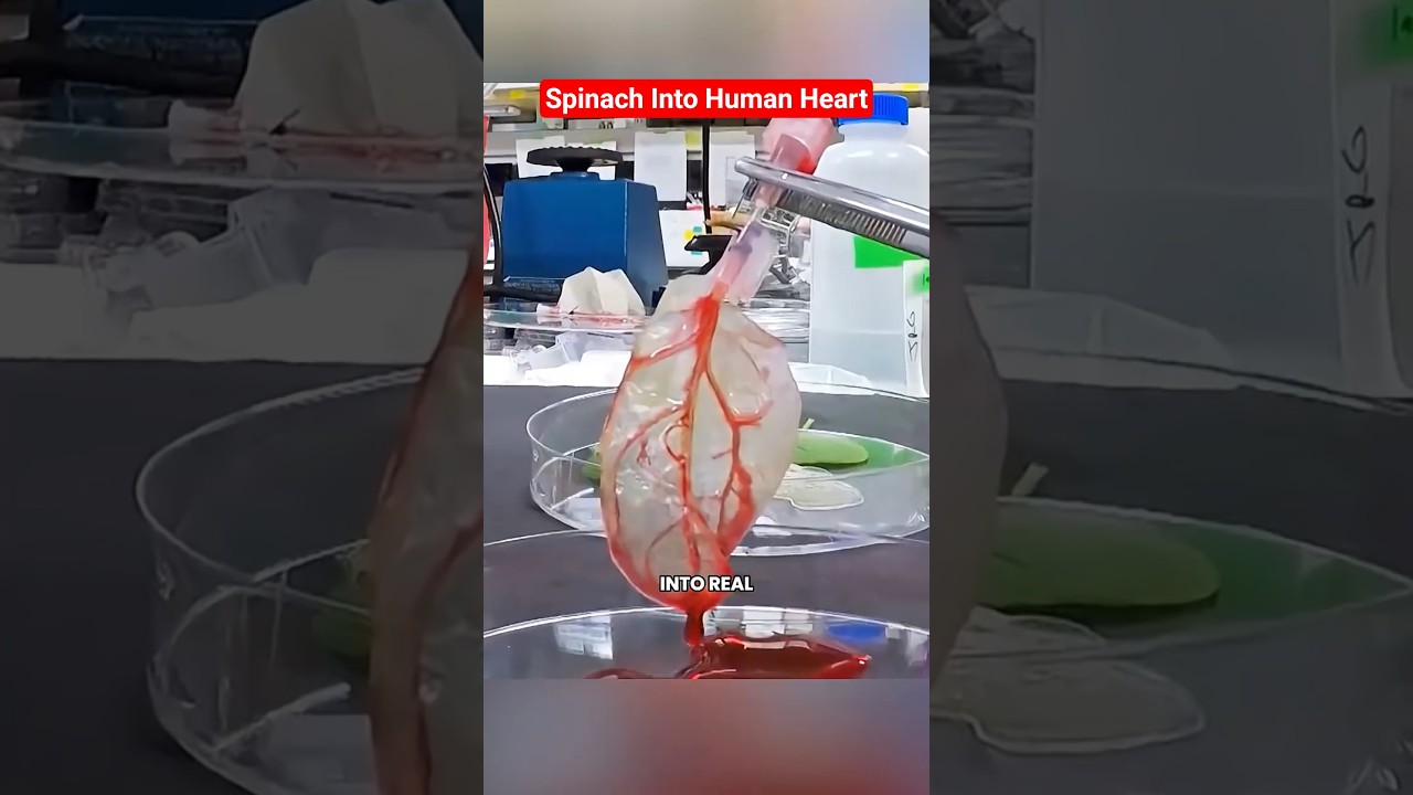 Scientists Turn Spinach Into a Beating Heart Tissue