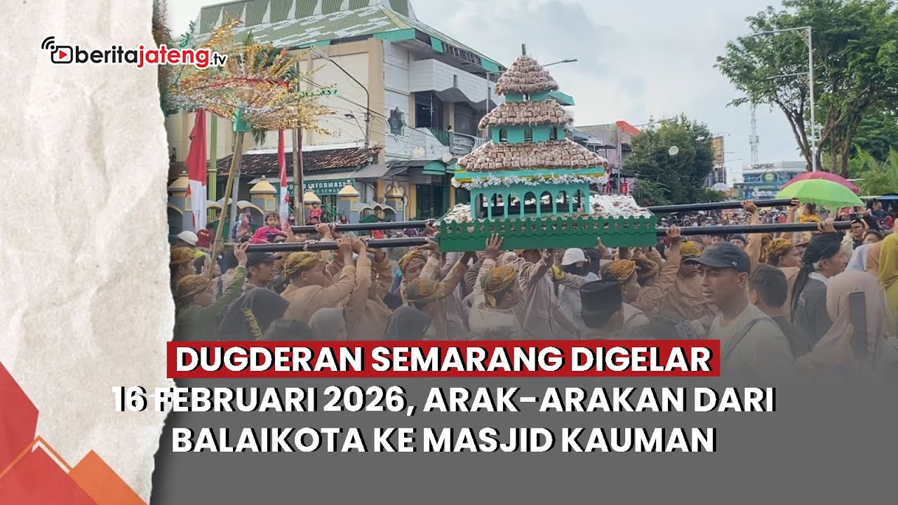 Dugderan Semarang Digelar 16 Februari 2026, Arak arakan dari Balaikota ke Masjid Kauman
