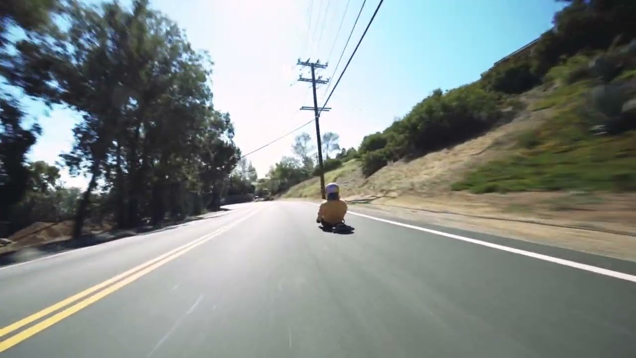 Downhill Street Luge ripping down malibu favorites- @kornchannel for ur hearing pleasure!