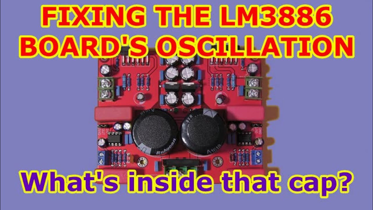 Устранение проблемы с осцилляцией стереоусилителя LM3886