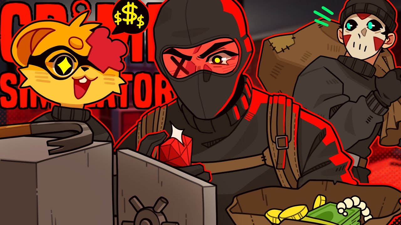 WE MIGHT BE THE WORST THIEVES EVER... | Crime Simulator (w/ H2O Delirious & Squirrel)