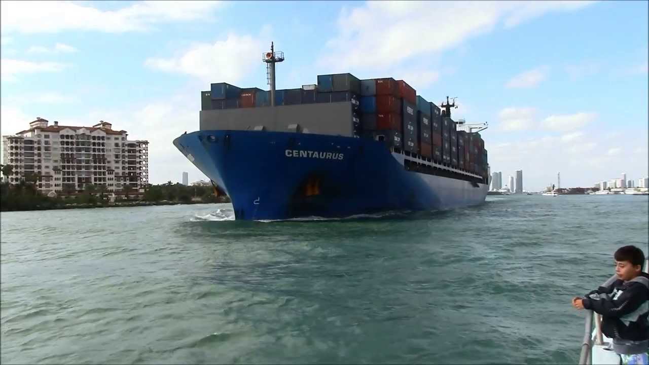 Centarus Container Ship in Miami
