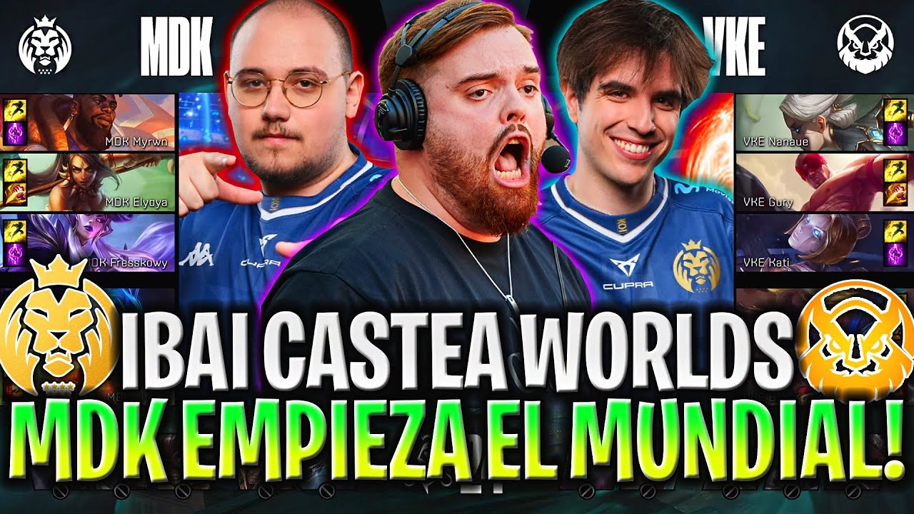 IBAI CASTEA A MAD KOI!😱EMPIEZA EL MUNDIAL! | MDK vs VKE Game 1 WORLDS PLAY IN 2024 IBAI ESPAÑOL