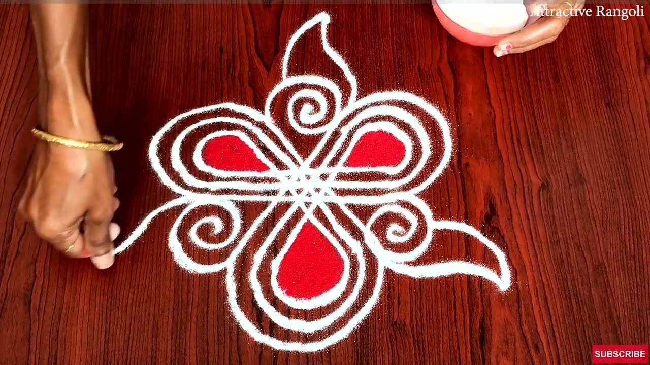 🌟30 Easy 🌟Thai Special Rangoli Muggulu🌟🌟daily Kolam 🌟Easy Padi Kolam Rangoli@AttractiveRangoli11