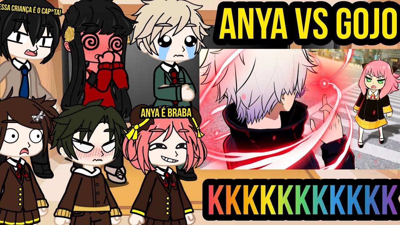 Spy X Family React E se a Anya LUTASSE contra o Satoru Gojo em Shibuya no Spy X Family VR 😂❤️