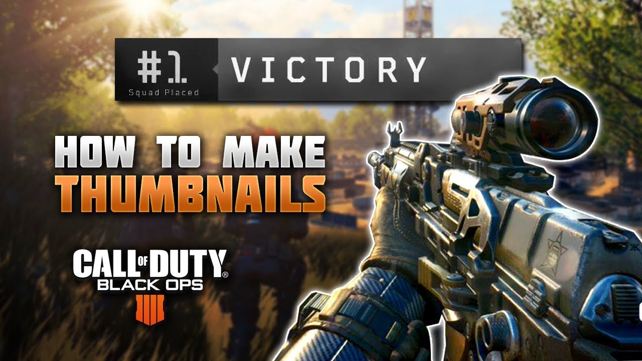 How to Make Call Of Duty Thumbnails! (with Free Template)