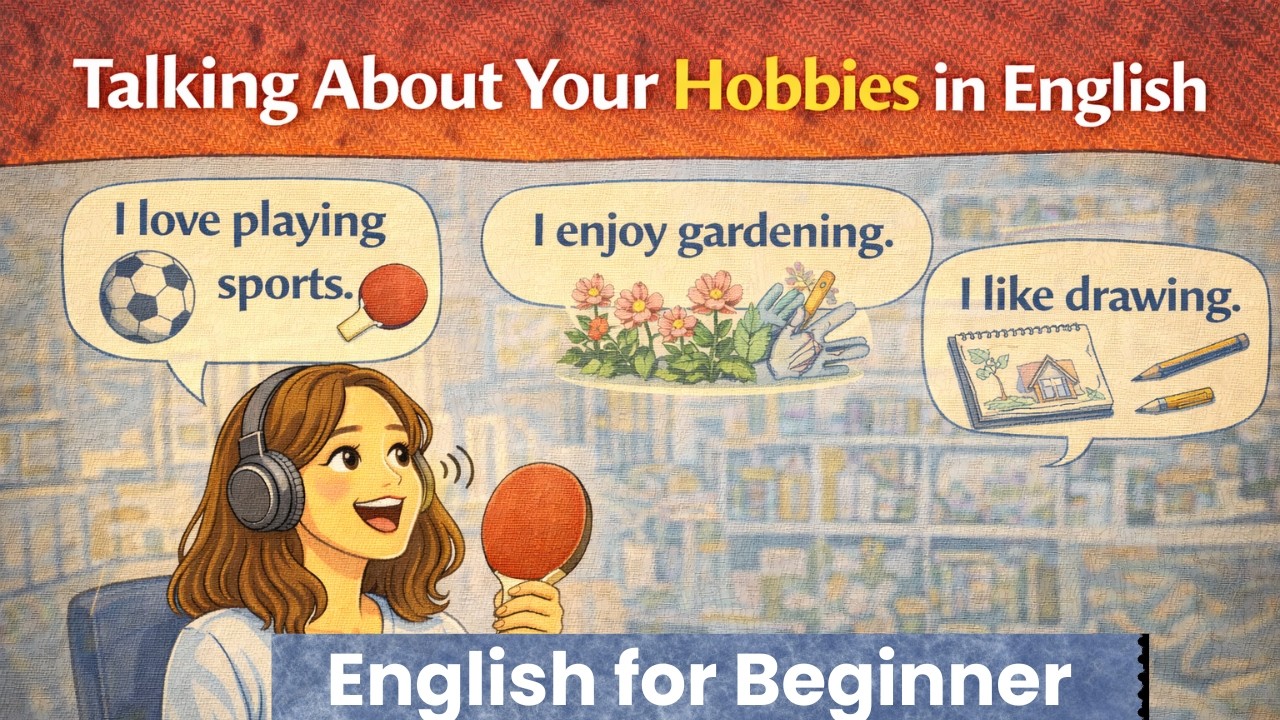 Talking About Your Hobbies in English | Easy Listening & Speaking Practice for Beginners