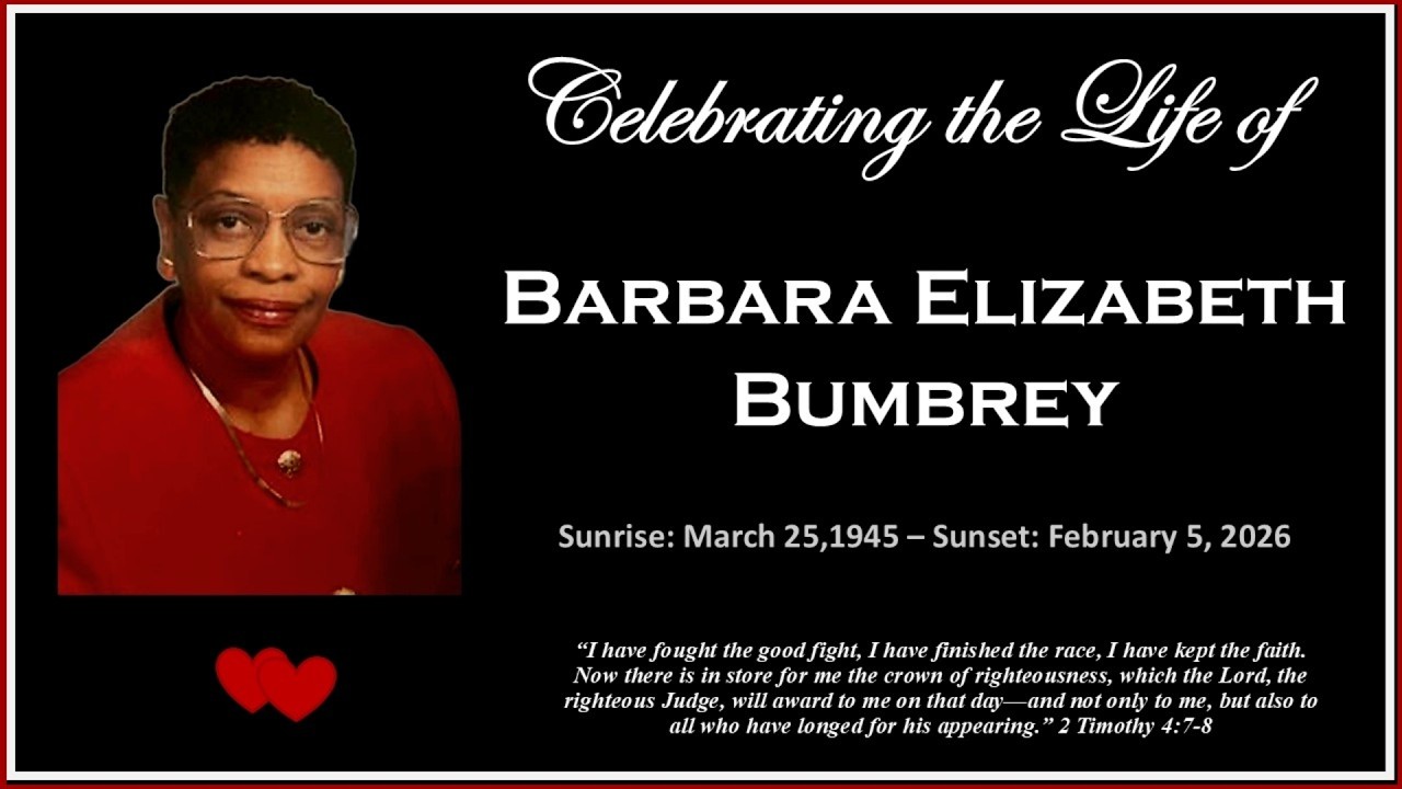 Funeral Service | 02.20.26 | Barbara E. Bumbrey | 11 am