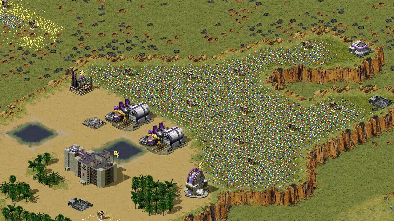 Red Alert 2 | Месть Юри | 7 против 1 | Pretty Women 20 (новая версия от AP Map, очень сложный ИИ)