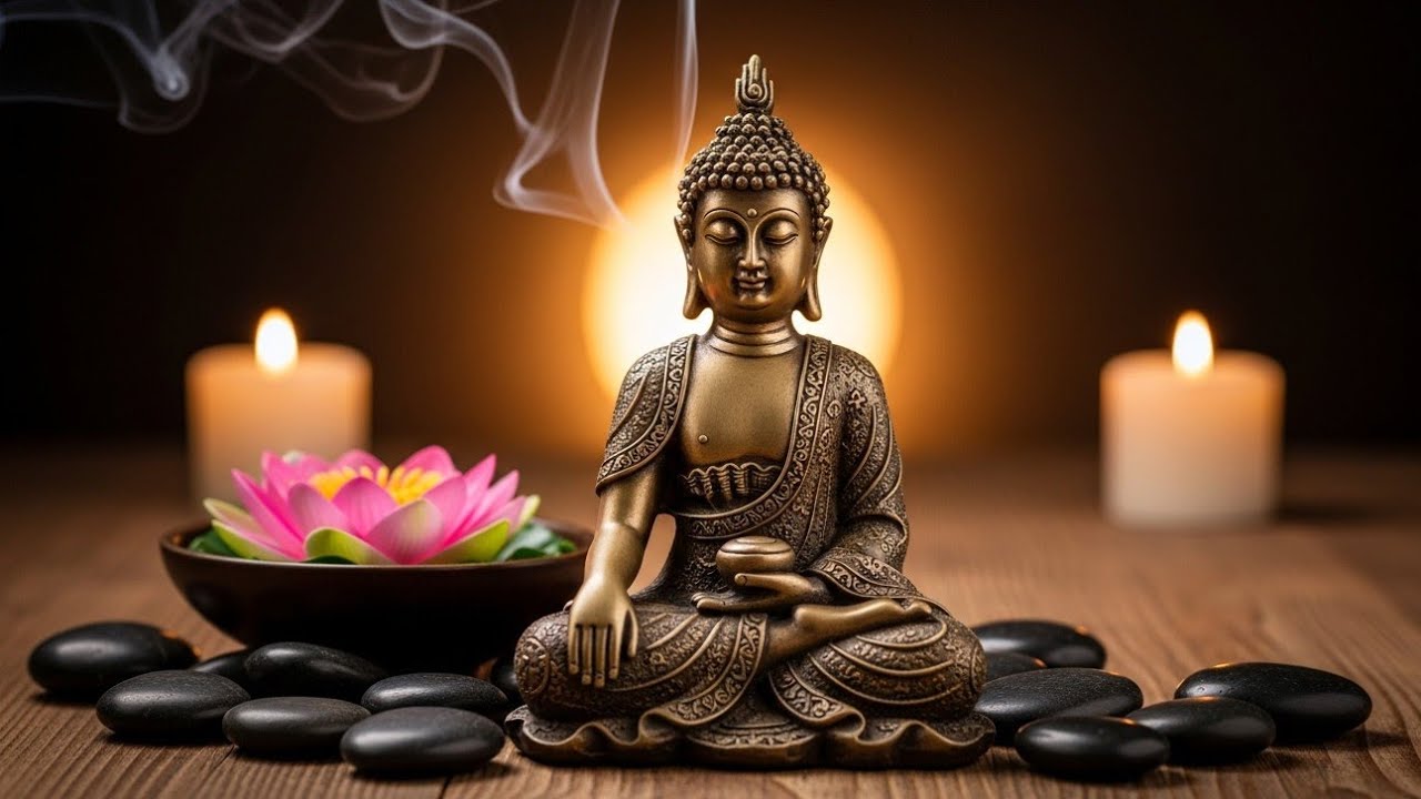 Peaceful Buddha Meditation | Calming Music & Relaxing Ambience for Stress Relief, Sleep 🕊️🕯️