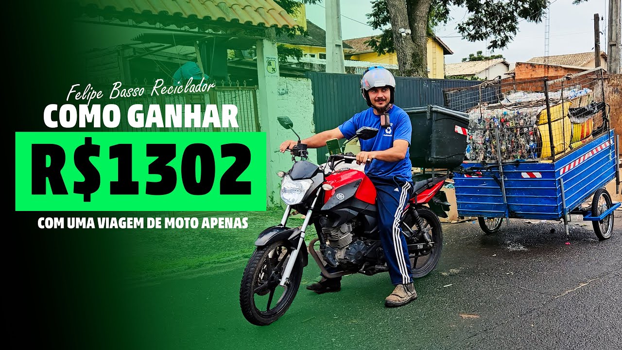 COMO GANHAR R$1302 COM UMA VIAGEM DE MOTO APENAS ♻️