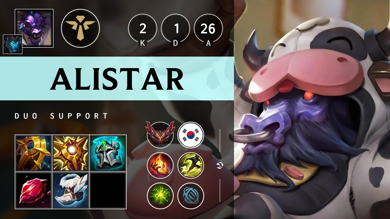 Alistar Support vs Pantheon - KR Grandmaster Patch 25.07