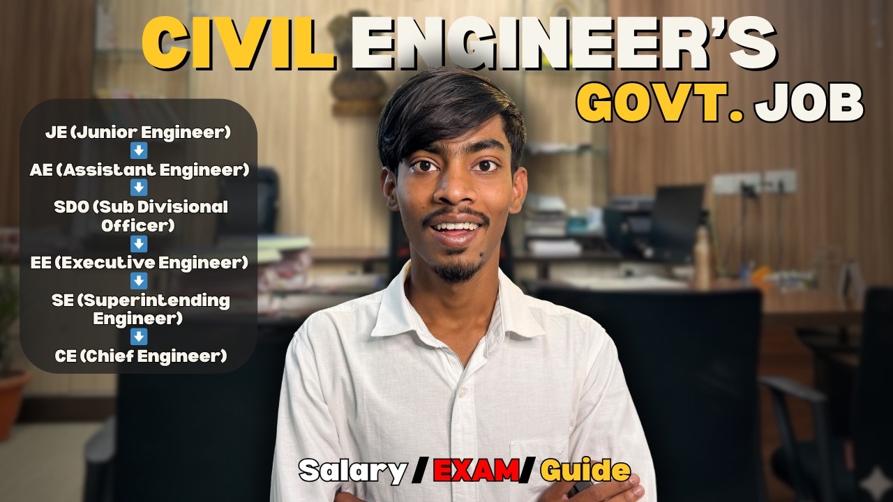 JE to Chief Engineer 👷 | Complete Govt Job List & Career Growth for Civil Engineers