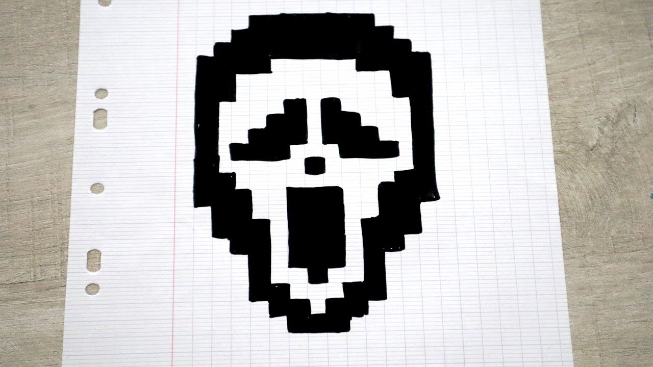 SCREAM en Pixel art FACILE ! Tuto Halloween !