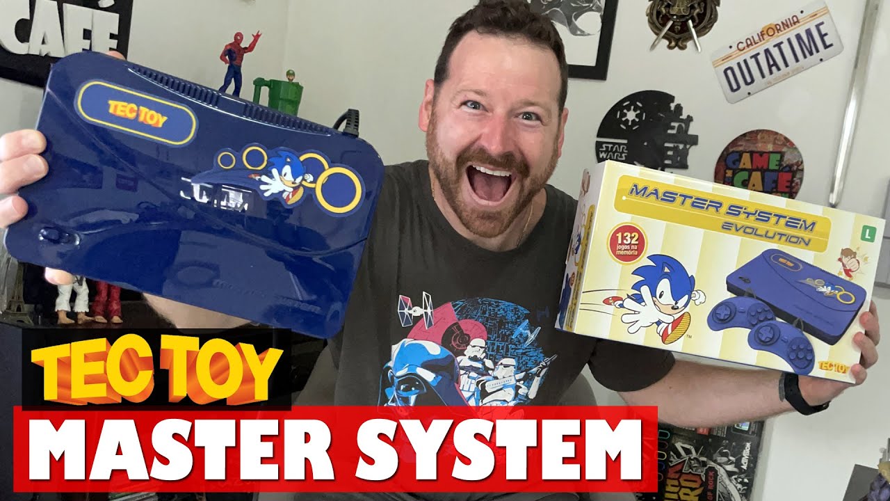 UNBOXING NOVO MASTER SYSTEM EVOLUTION DA TECTOY COM 132 JOGOS NA MEMÓRIA LANÇADO EM 2023