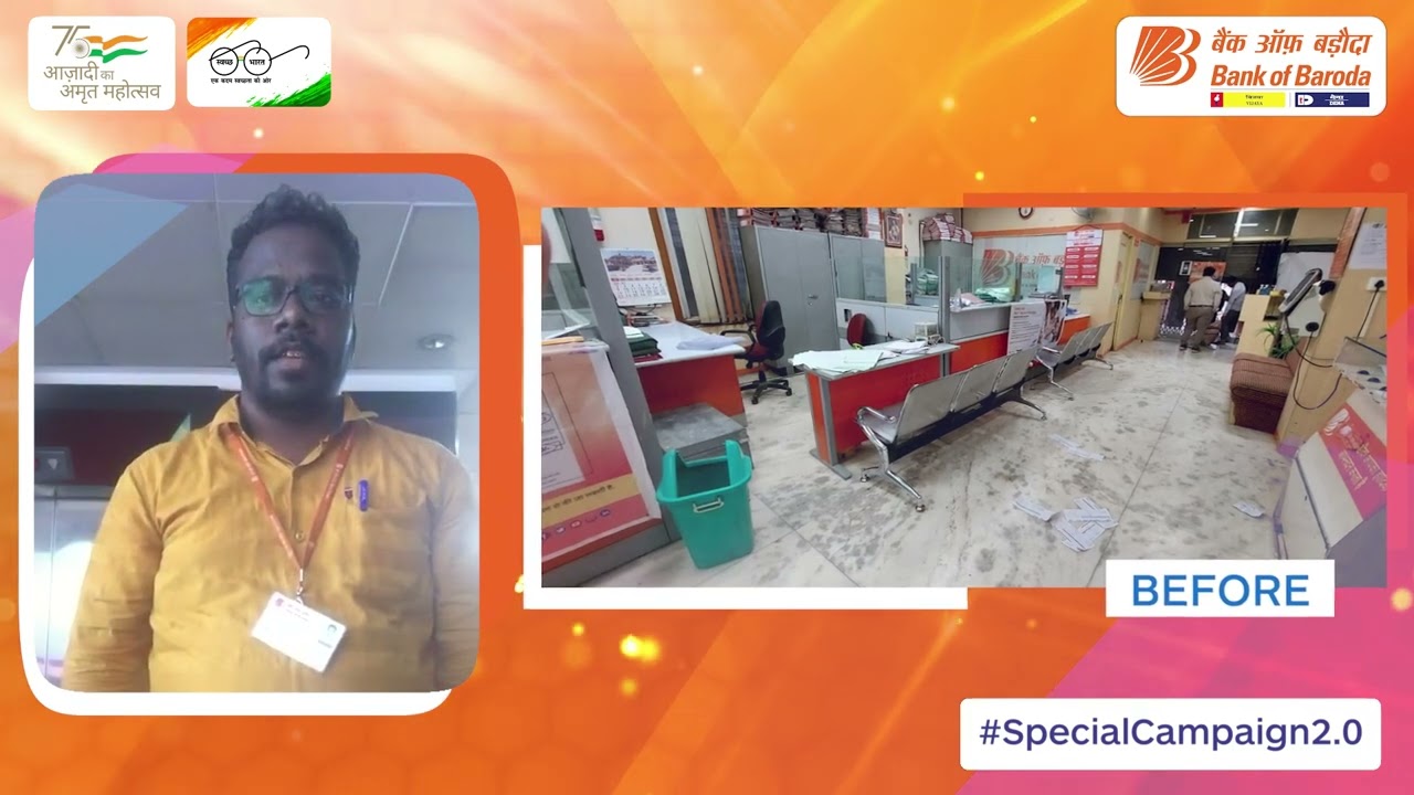 Bank of Baroda | Special Cleanliness Campaign 2.0