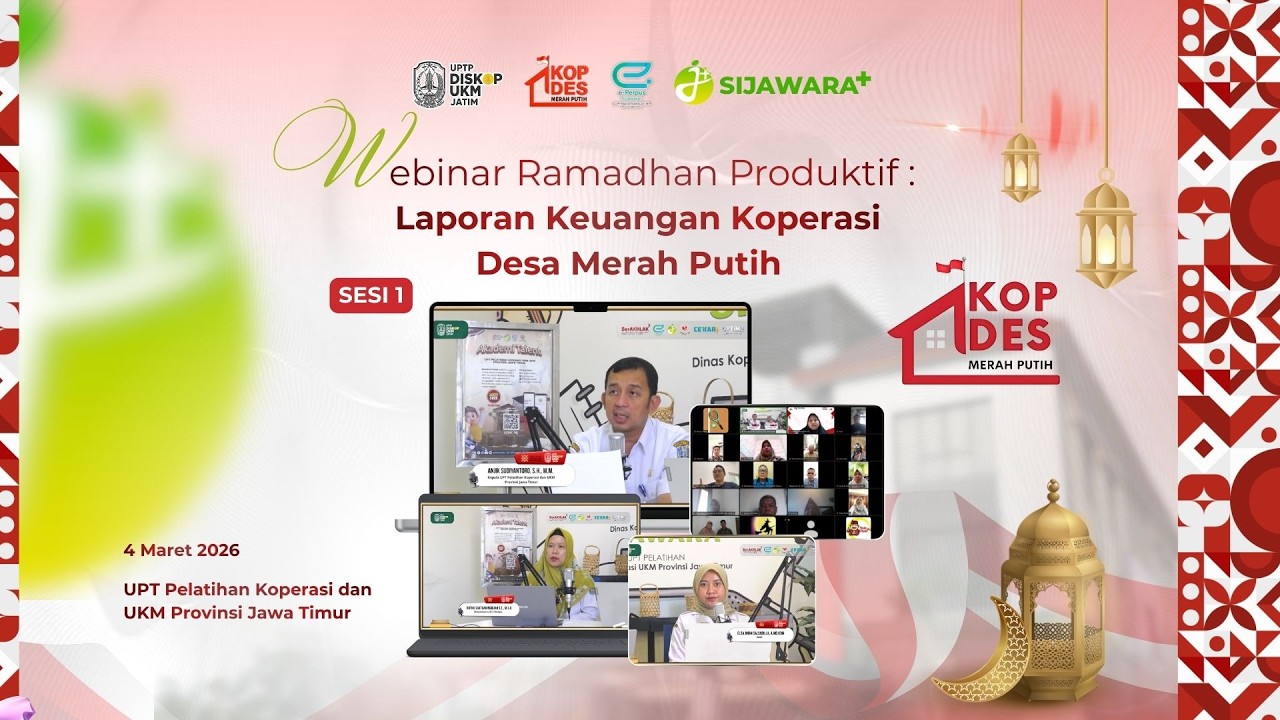 Webinar Ramadhan Produktif:  Laporan Keuangan Koperasi Desa Merah Putih