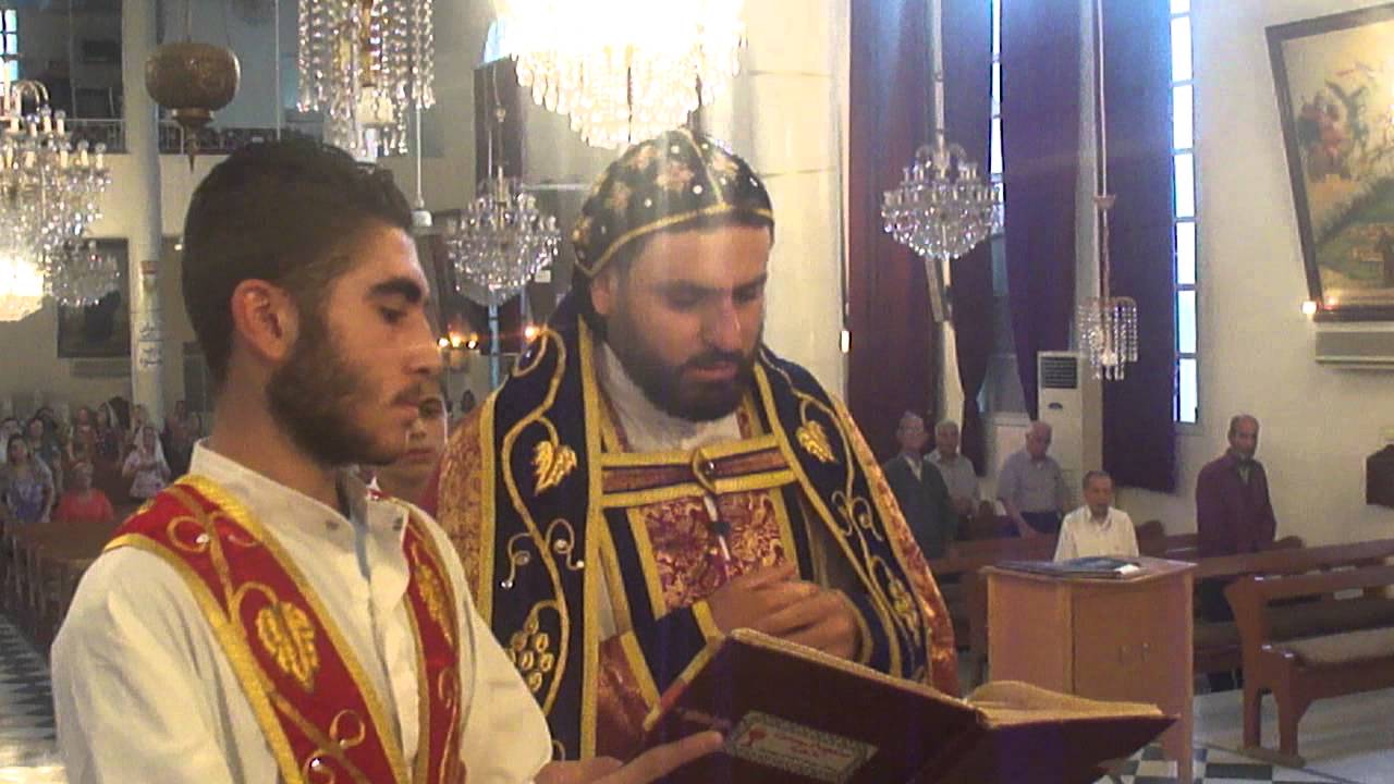 عال عيطرو دبيسمي محاسيونو للأب الربان يوحنا لحدو في كنيسة العذراء بالقامشلي 18/9/2015
