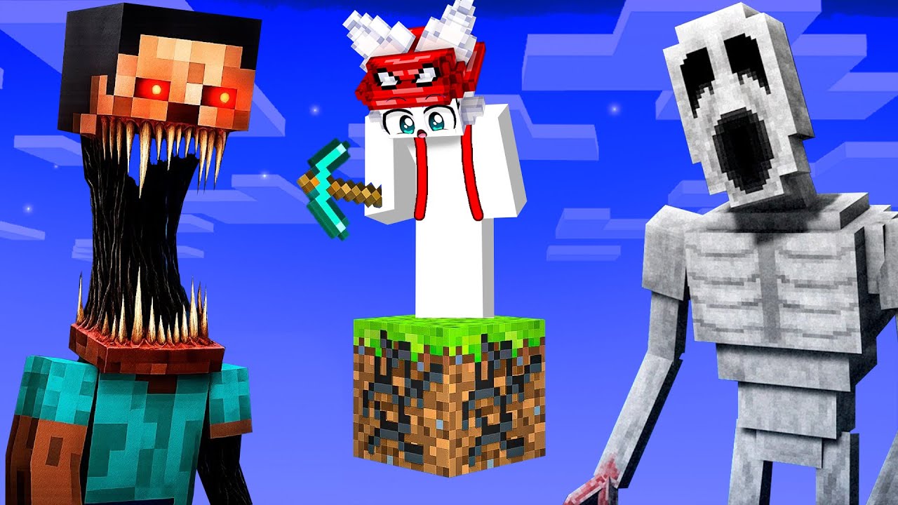 &iexcl;Sobreviv&iacute; a Mods de TERROR en un Solo Bloque en Minecraft!