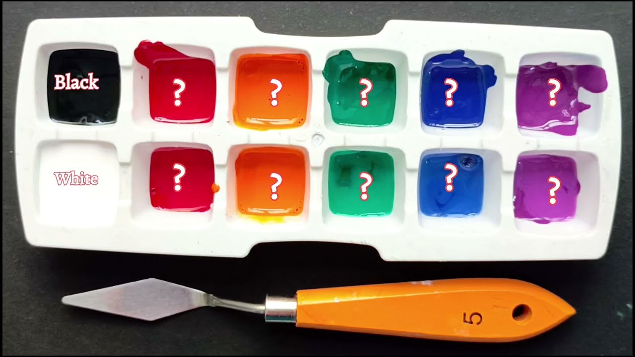 #Colormixing 79 / Black vs. White: Color Mixing Recipes!