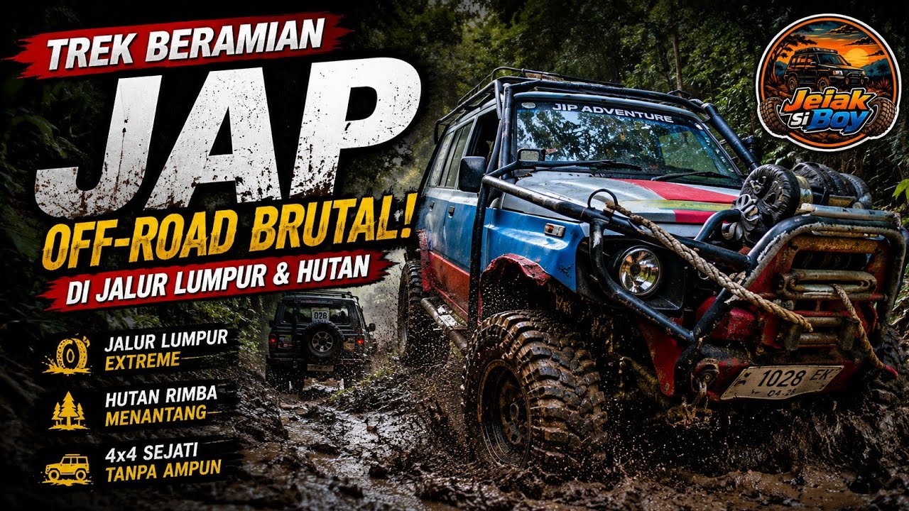 Trek Beramian JAP – Off-Road Brutal di Jalur Lumpur & Hutan