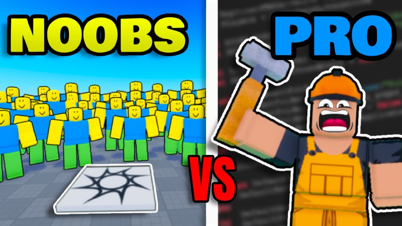 50 нубов против 1 профессионального разработчика создают игру для Roblox