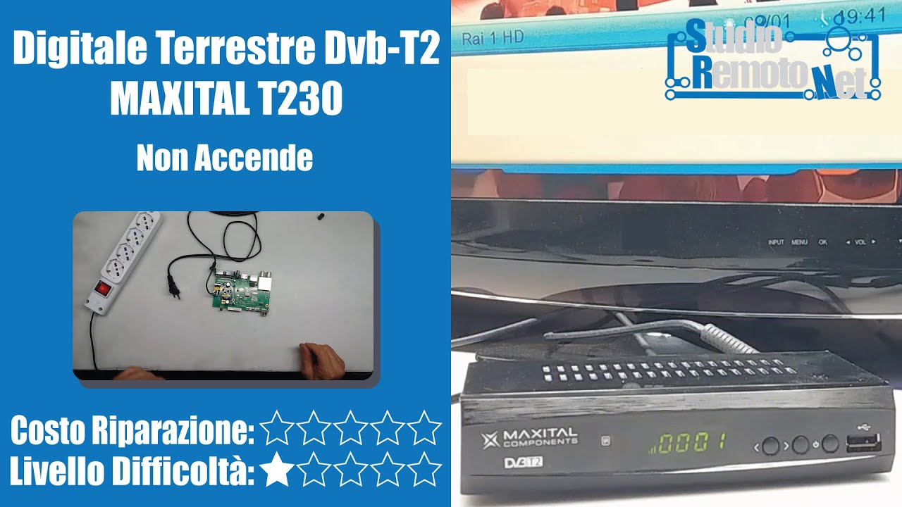 Digitale Terrestre DVB T2 - Non Accende