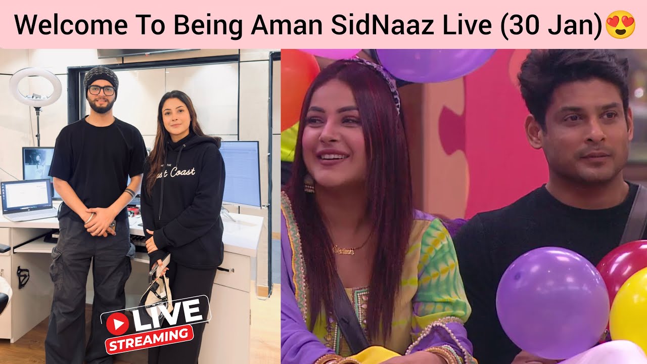 [30 JAN] Shehnaaz Gill at Music Studio 🎙️ today 😍 Being Aman SidNaaz Fans Live❤️