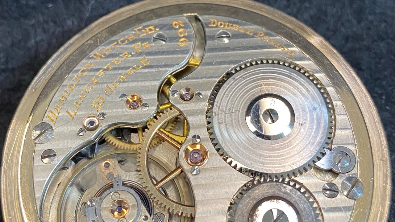 【アンティークウォッチ紹介】ハミルトン992の金張ケース懐中時計